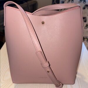 Samara Pink Vegan Leather Shoulder Bag